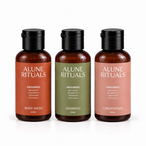 Alune Rituals Grounded Set of 3 - Body Wash, Shampoo, Conditioner | 230ML / 60ML