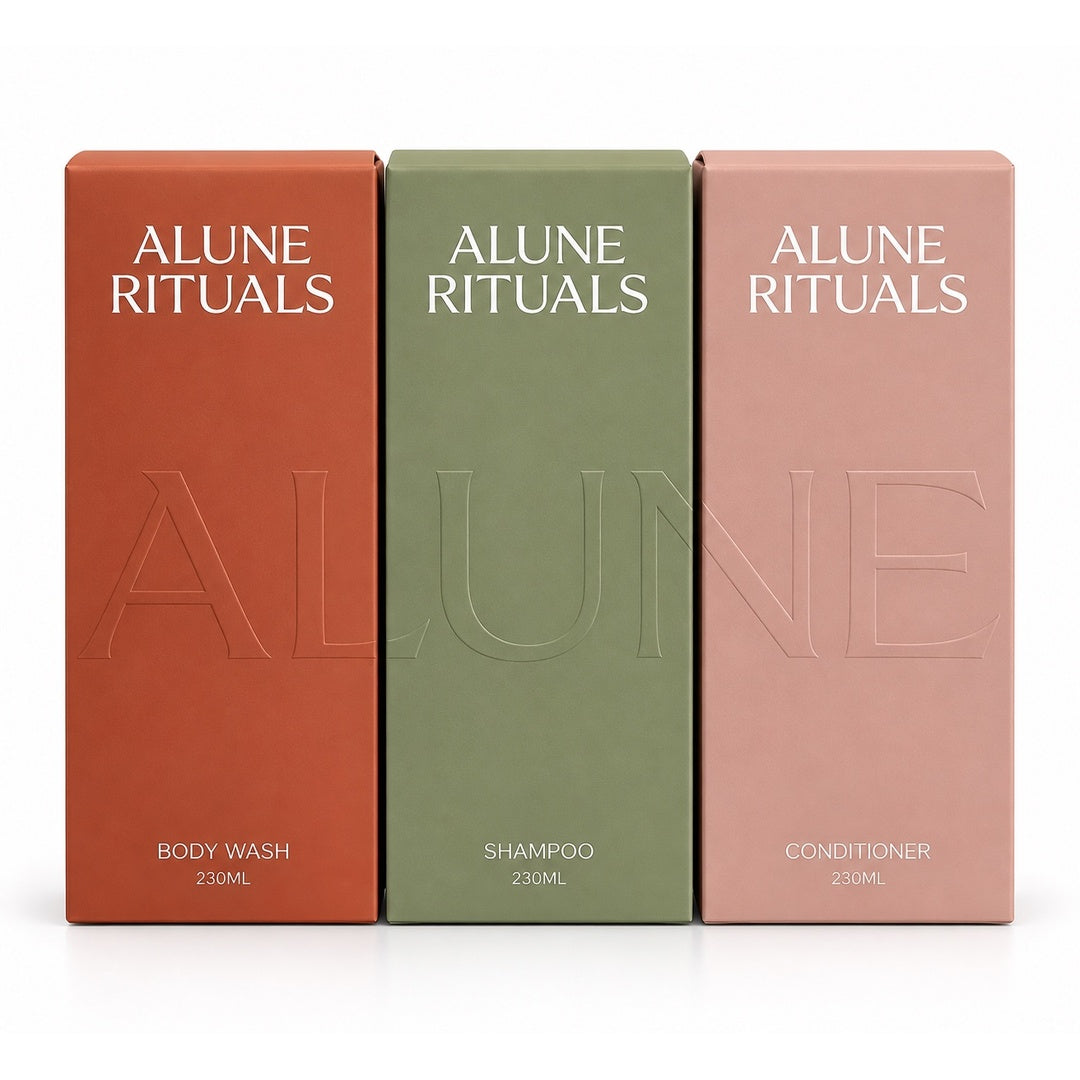 Alune Rituals Grounded Set of 3 - Body Wash, Shampoo, Conditioner | 230ML / 60ML